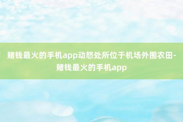 赌钱最火的手机app动怒处所位于机场外围农田-赌钱最火的手机app