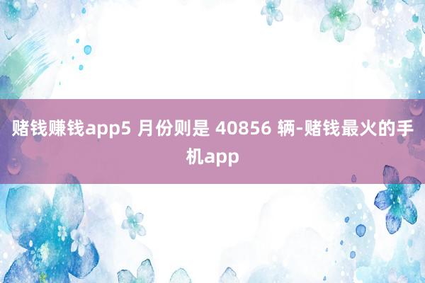 赌钱赚钱app5 月份则是 40856 辆-赌钱最火的手机app